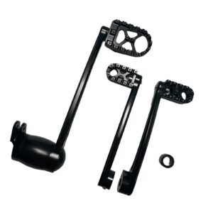 Brake arm pedal/gear shift lever pegs black MX style