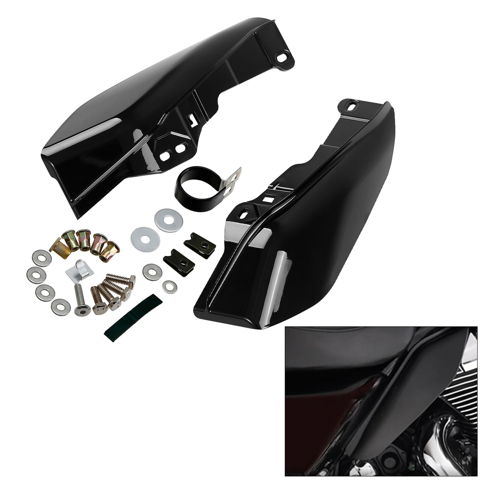 Mid frame air deflectors black for Touring 09-23 - obrazek 8