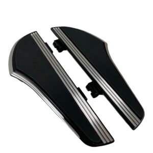 Front floorboards black/chrome Touring Dyna Softail